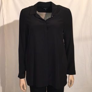 Lafayette 148 Black silk shirt